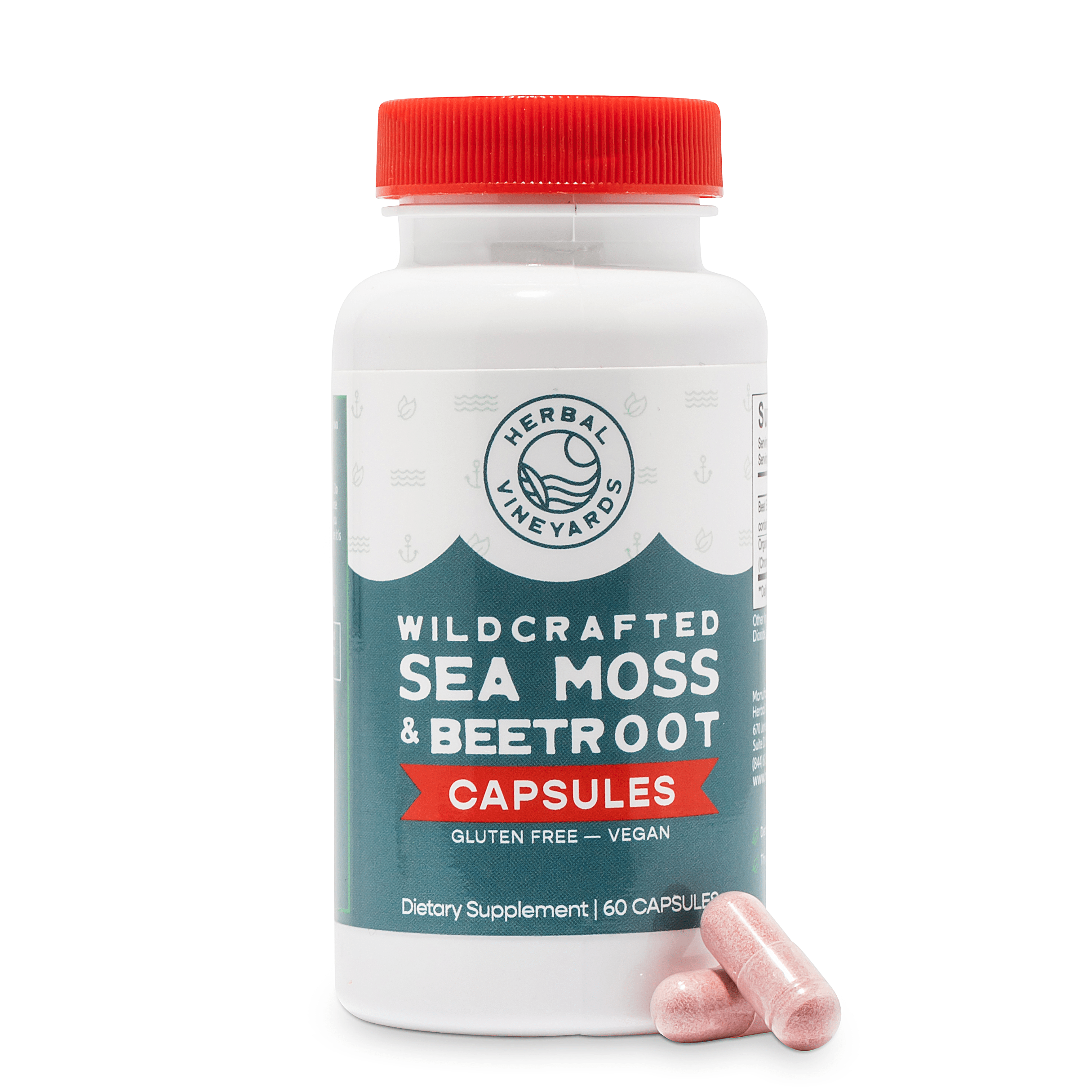 Organic Sea Moss & Beet Root Capsules - 60 Count – Herbal Vineyards