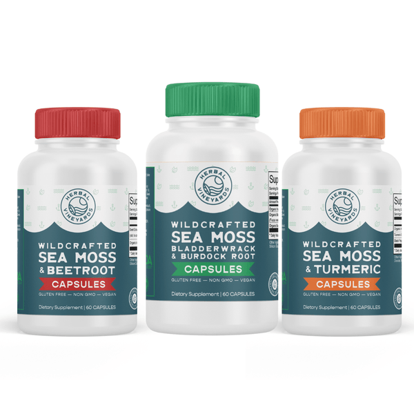 Trio Sea Moss Capsules Bundle Pack